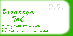 dorottya tok business card